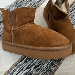 Cozy Brown Ankle Boots